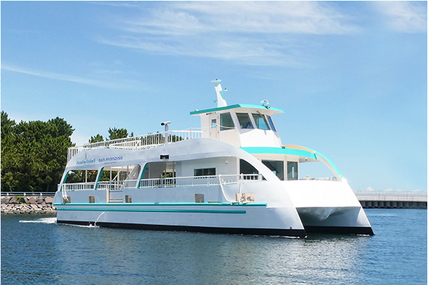 リニューアル後のクルーズ船